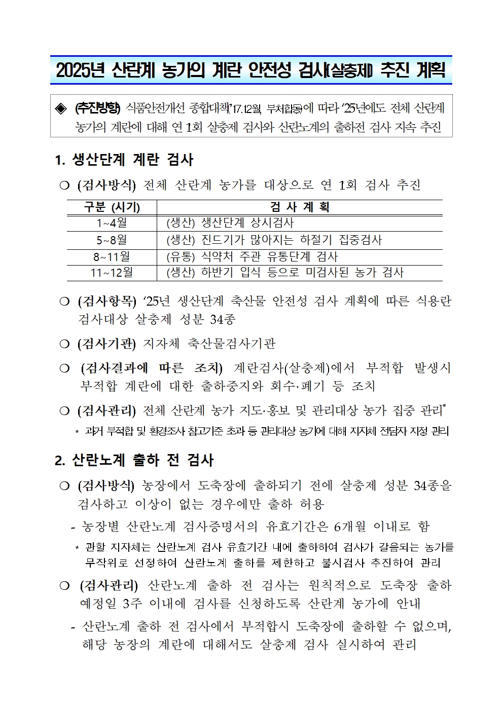 53ac0fce7d0527763d7b8bb510e941eb_2025년 산란계 농가 계란 검사 추진 계획001.jpg